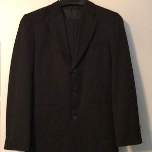 Boys 2 piece black dress suit